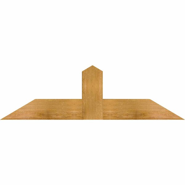 Ekena Millwork Portland Rough Sawn Timber Gable Bracket, Western Red Cedar, 36"W x 10"H x 4"D x 4"F, 7/12 Pitch GBW036X10X0404POR00RWR - main